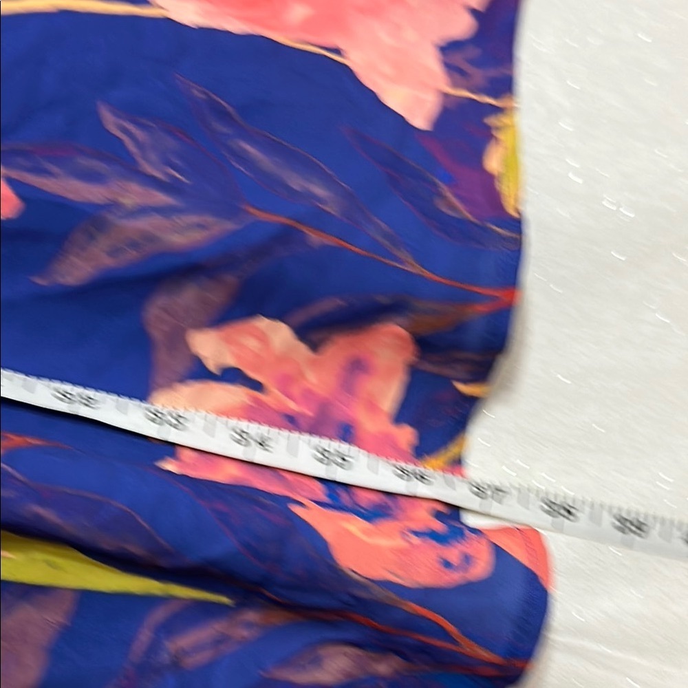 Blue, Pink, and Yellow Everly dress. Size large - Picture 5 of 6